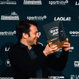 Eric bei der Preisverleihung